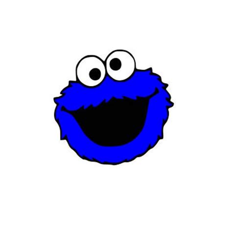 Cookie Monster Face Svg