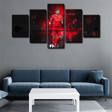 Liverpool Midfield Stevie G Steven Gerrard Pencil Canvas