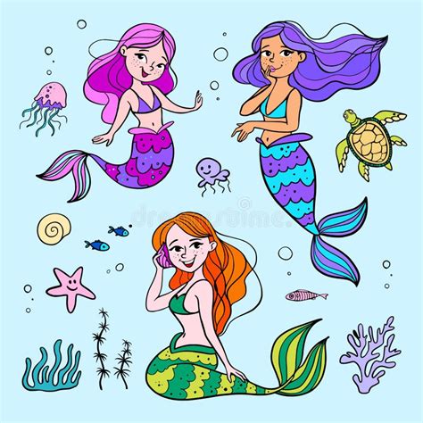 Mermaids 图库插画、矢量和剪贴画 4 193 图库插画