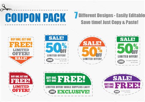 Free 41 Printable Coupon Design Templates In Ai Indesign Ms Word