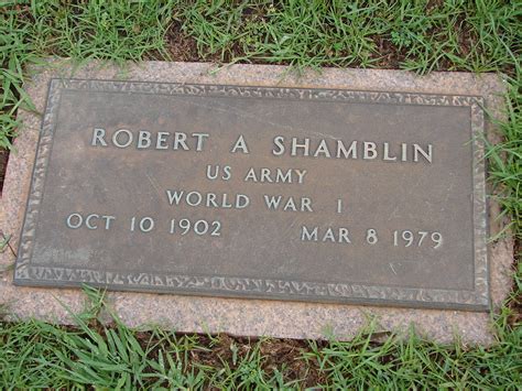 Robert Archie Arch” Shamblin 1902 1979 Find A Grave Memorial