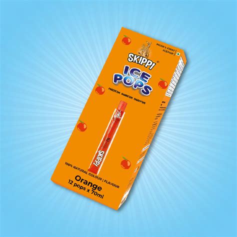 Shop Orange Flavor Natural Ice Pops Online Skippi