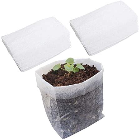 Augshy Pcs Biodegradable Seed Nursery Bags Non Woven Plants Grow