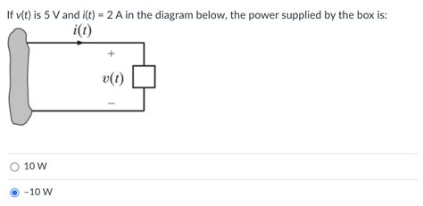 Solved If V T Is 5V And I T 2A In The Diagram Below The Chegg