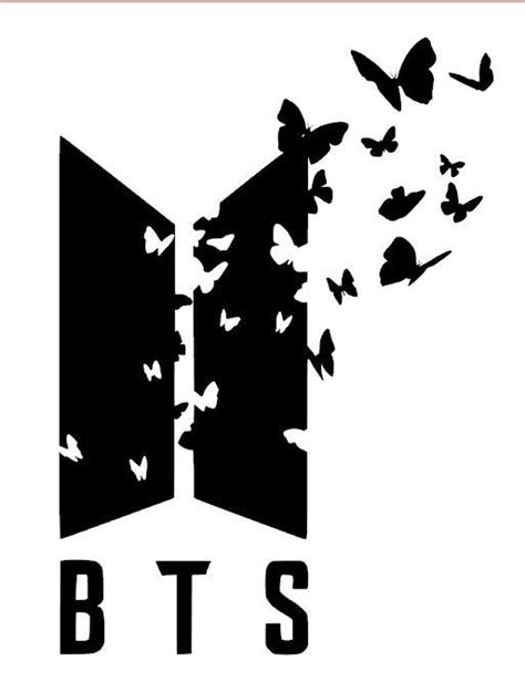 Butterfly Btsarmy Decal Etsy