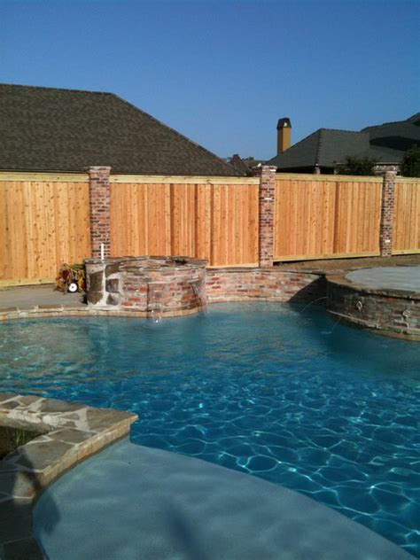 Wood Fencing Privacy Pool Garden Prairieville La Ascension Fence And Deck Llc