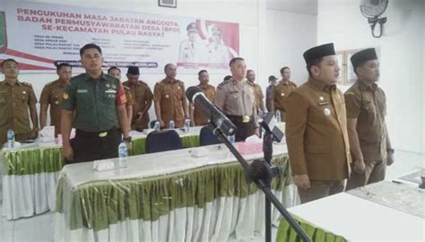 Camat Pulau Rakyat Asahan Lantik Anggota Bpd Desa