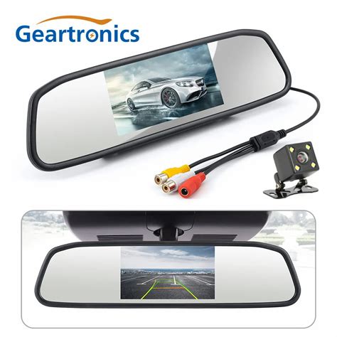 4 3 Inch Car Rear View Mirror Monitor CCD HD Waterproof Parking