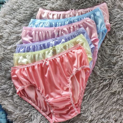 กางเกงในบกน กางเกงในผหญง กางเกงไนลอนเกรดพรเมยม แพค 6 ตว ไซส XL Bikini Woman
