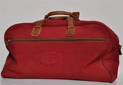 Huge Vintage Lancel Carry On Luggage Tote Duffle Bag Overnight