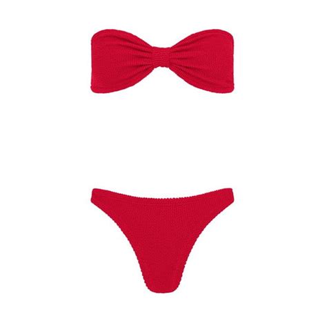 Hunza G Tina Bikini Women Red Flannels