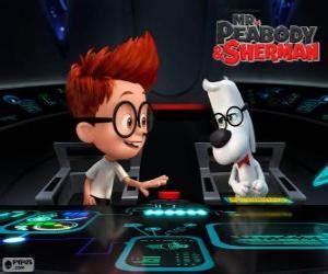 Puzzles De Sr Peabody Y Sherman En Su M Quina Del Tiempo Rompecabezas