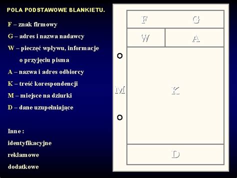 Pracownia Techniki Biurowej Temat Blankiety Korespondencyjne