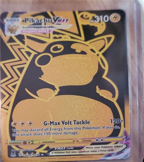 Pokemon Card Pikachu Vmax Full Art Tg Tg Gold Trainer Gallery Lost