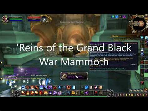 Reins Of The Grand Black War Mammoth Mount Drop YouTube