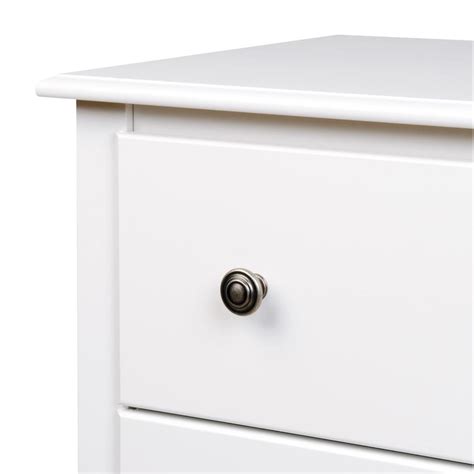 White Monterey Tall 6 Drawer Chest