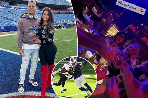 Jordan Poyers Wife Rachel Bush Parties In London Before Bills Game