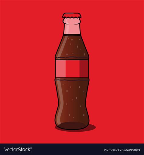 Bottle Of Coke Royalty Free Vector Image Vectorstock