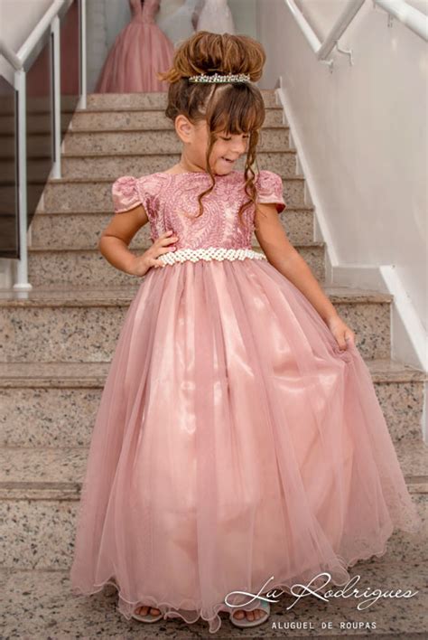 Topo Imagem Vestido Daminha Rosa Br Thptnganamst Edu Vn