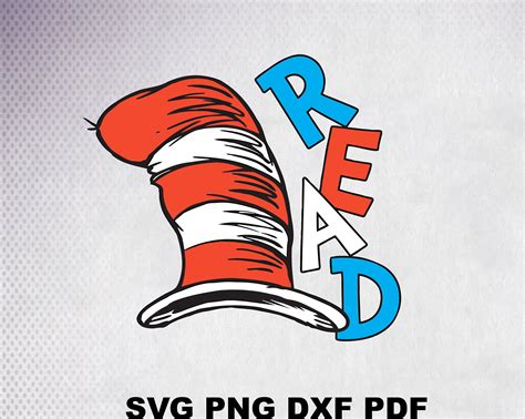 Read Cat Hat Svg Dr Seuss Svg The Cat In The Hat Svg Cat Etsy