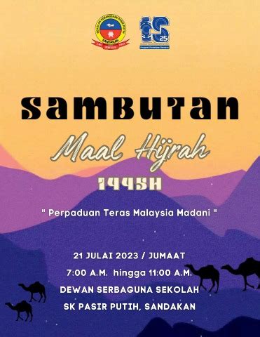 Buku Program Sambutan Maal Hijrah H Sk Pasir Putih Sandakan Che