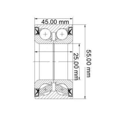 RODAMIENTO RUEDA PARA RENAULT SANDERO SYMBOL MEGANE II TRASERA