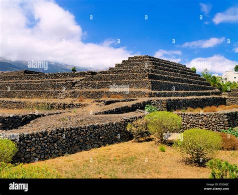 Pyramids In Guimar Tenerife Canary Islands Spain Stock Photo