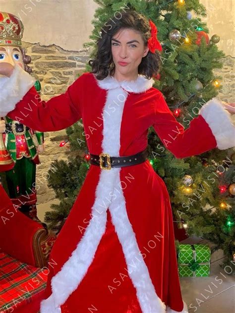 Christmas Stella Coat Jessica Szohr Christmas Santa Claus Coat