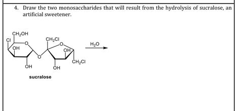 Answered 4 Draw The Two Monosaccharides That Bartleby