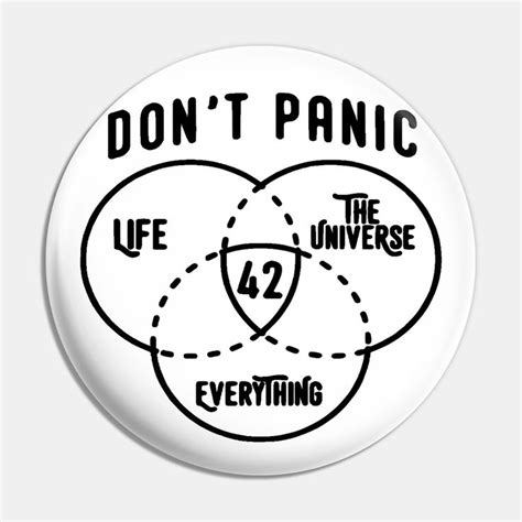 42 Is The Answer Hitchhiker S Guide To The Galaxy Bright Pin In 2024