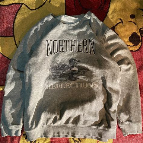 Vintage 90s Gray Northern Reflections Sweatshirt Depop