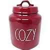 Amazon Rae Dunn By Magenta Cozy Burgundy Ceramic Ll Large Size