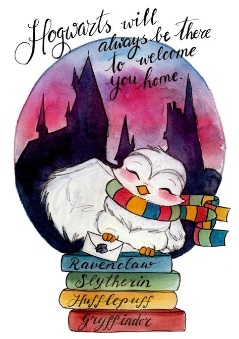 Print Hogwarts Owl And Letter Fandom Art Print Harry