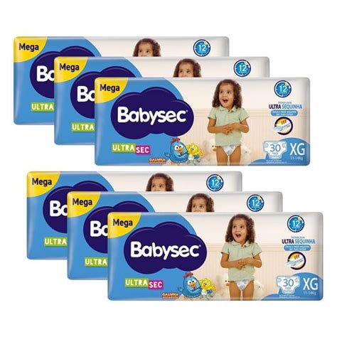 Kit Fraldas Babysec Galinha Pintadinha Ultrasec Mega Tamanho Xg