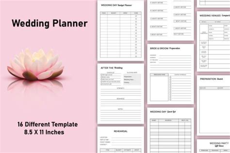 Editable Wedding Planner For Kdp Graphic By Rahimaartwork Creative