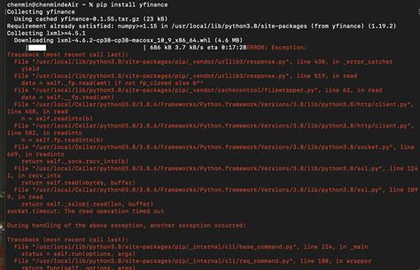 Python Pip Installation Error Exception Traceback Most Recent Call