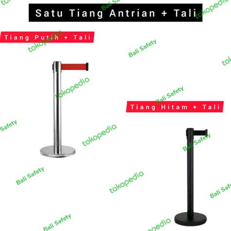 Jual Tiang Pembatas Antrian Stainless Tapi Ukuran Meter Silver