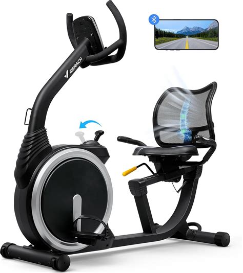 Merach Recumbent Exercise Bike High End Magnetic Stationary Bike With