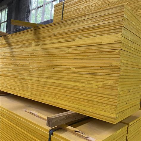 27mm Yellow 3 Ply Spruce Pine Wbp Glue Shuttering Formwork Plywood Wood