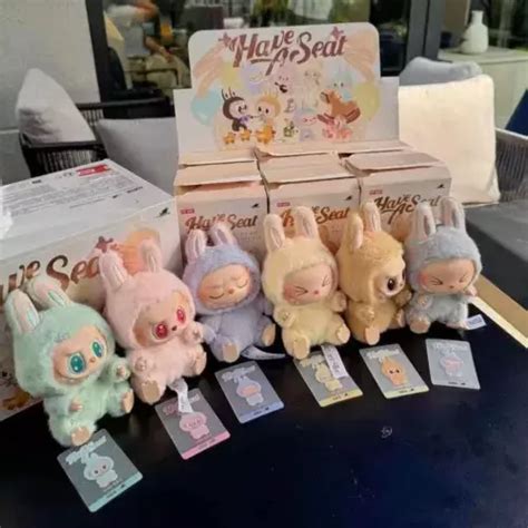 POP MART Labubu The Monsters Have A Seat Plush Doll Hot Figure Toy Keychain