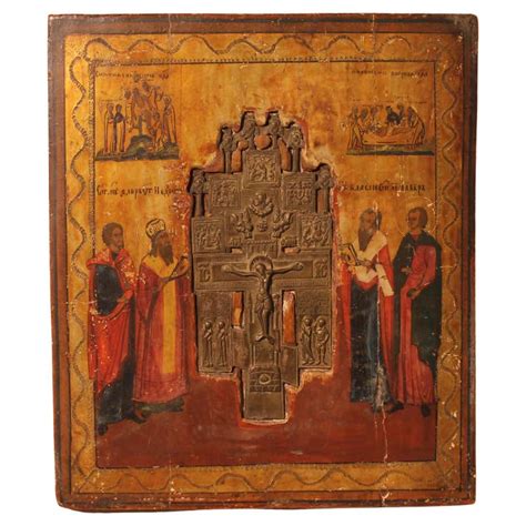 Antique Russian Icon Depicting The Madonna And Child At 1stdibs