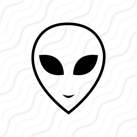 Alien Svg Alien Face Svg Alien Head Svg Ufo Svg Cut Table Etsy