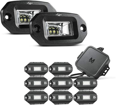 Amazon Mictuning C Pods Rgbw Led Rock Lights Bundle With Pcs