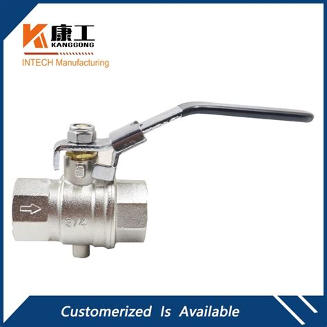 Auto Drain Safety Exhaust Brass Ball Valve With Lockable Handle