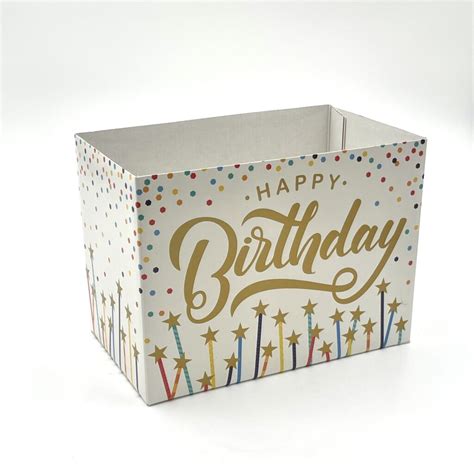 Happy Birthday Large Gift Basket Box - The Nutman Company USA, Inc.