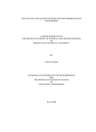 Solution Of The Lagrangian Dual Problem The Multiple Retailer