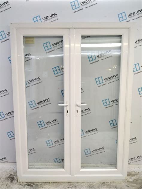 Used White Upvc French Patio Doors 1500mm X 2080mm EA13 Used UPVC