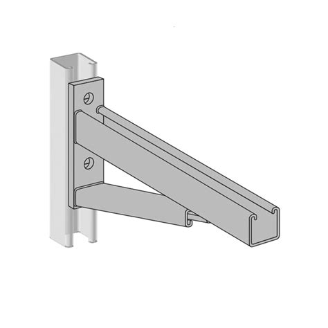 Strut Angle Bracket With Arm Channel And Strut