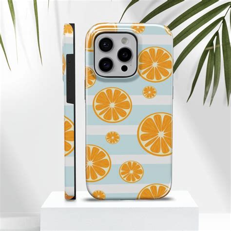 Orange Phone Case Citrus Fruit Tough Cover For Iphone 15pro 14 13 12