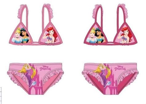 Bikini Princesas c Folhos Rosa Loja da Criança